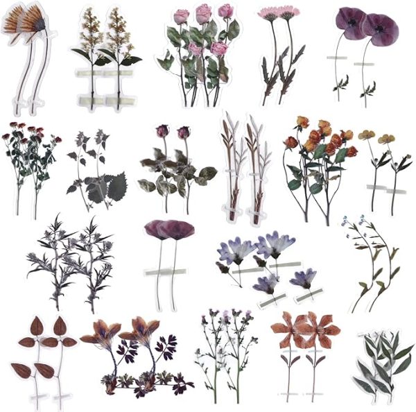 445 PCS Vintage Scrapbook Paper Journaling Scrapbooking Supplies Kit Aesthetic Decorative Craft Paper include 40 Sheet Flowers Stickers for Planner, Bullet Journaling, Junk Journal, Retro Crafts - Image 4